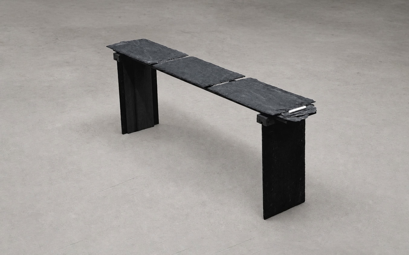 3/5 slate bench
